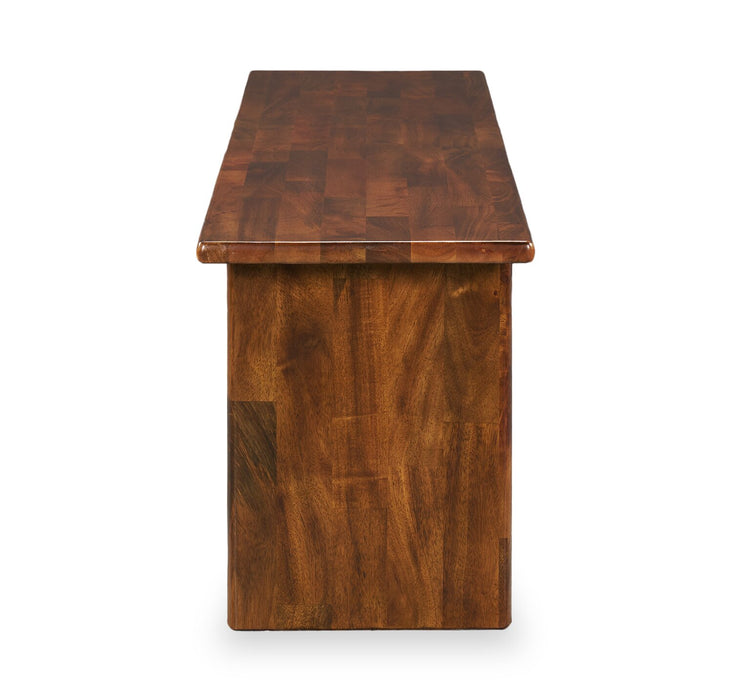 Vale Dining Bench, Wood, 58\"W - Brown