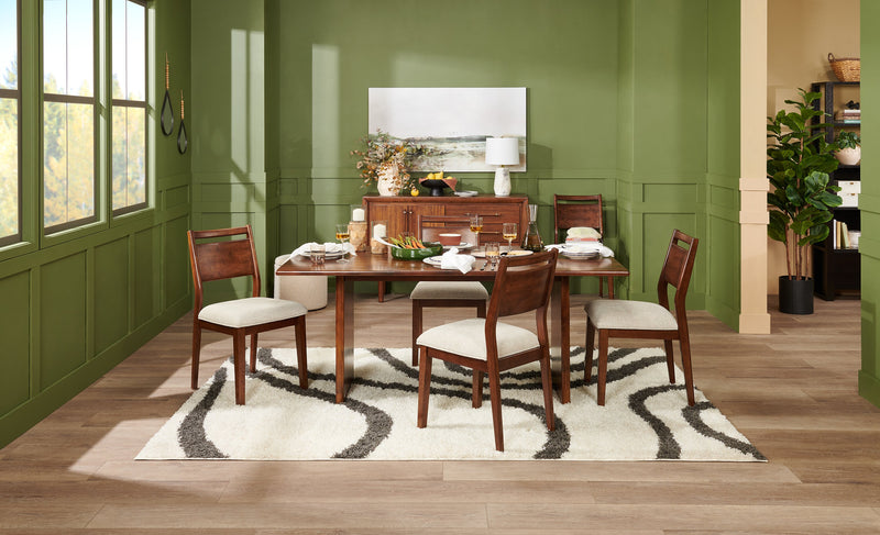 Vale Dining Table, Wood, 72\"W - Brown