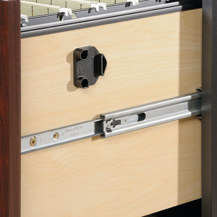 Via Commercial Grade 3-Drawer Filing Cabinet - Cherry & Grey