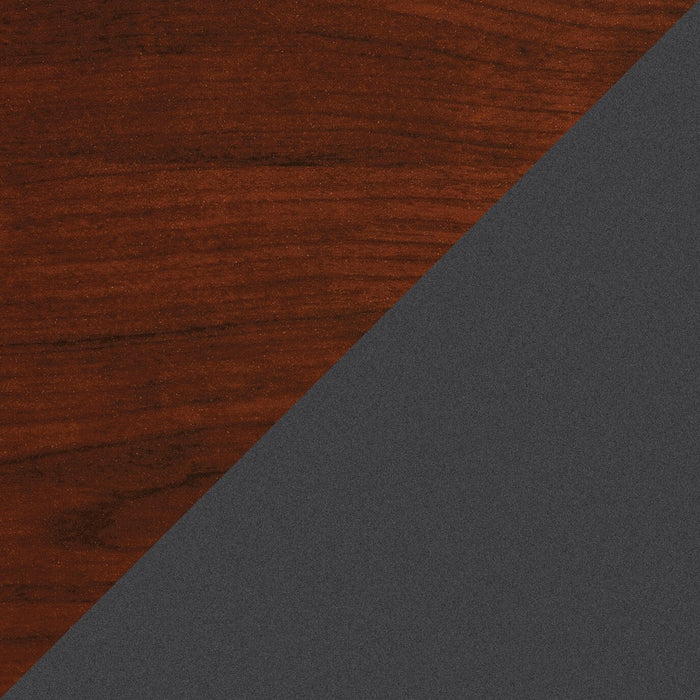 Via Commercial Grade 3-Drawer Filing Cabinet - Cherry & Grey