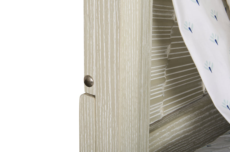 Vida Panel Bed with Headboard & Frame, Sand - Queen Size