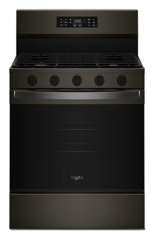 Whirlpool 5.0 Cu. Ft. Gas Range with Air Cooking – Black on Stainless - WFGS5730SV