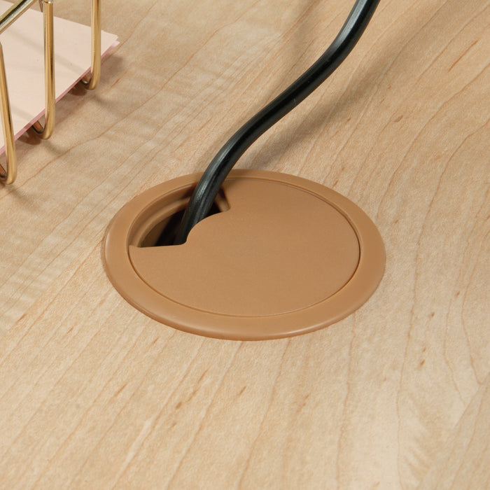 Whitaker Point 59.06\" Commercial Grade Computer Office Desk with 3-Drawers & Cabinet - Natural Maple