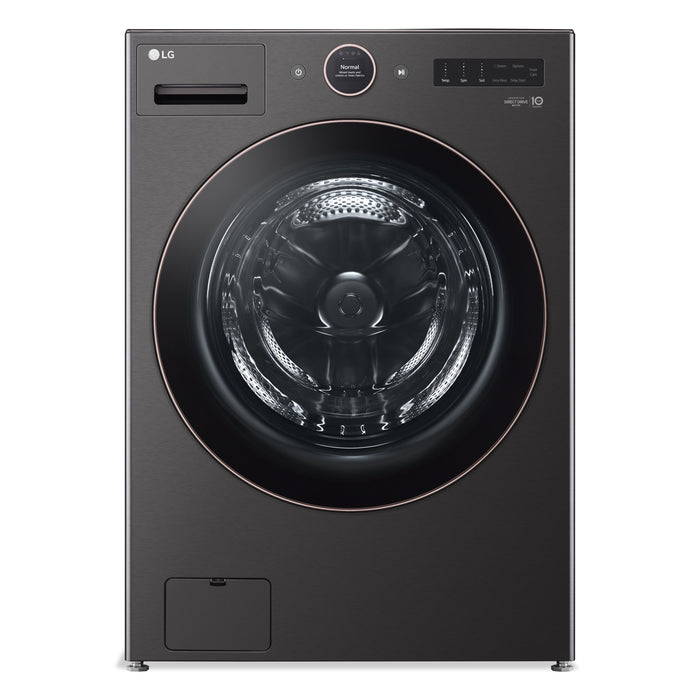 LG 5.8 Cu. Ft. Front-Load Washer and 7.4 Cu. Ft. Electric Dryer with TurboSteam®