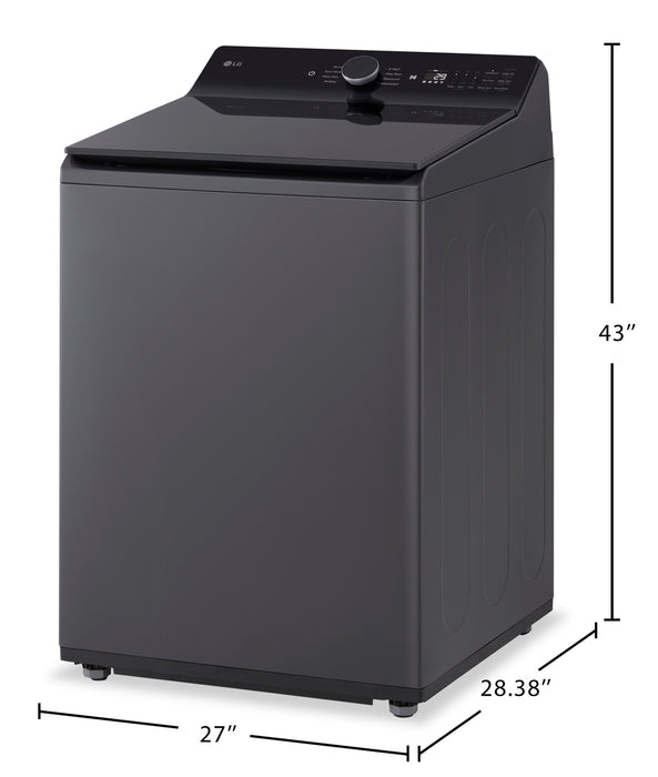 LG 6.1 Cu. Ft. Smart Top-Load High-Efficiency Washer - Black Steel - WT8405CB