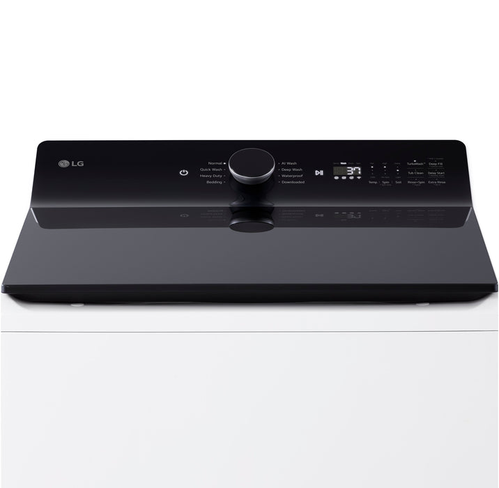 LG 6.1 Cu. Ft. Top-Load Washer with EasyUnload™ and 7.3 Cu. Ft. Electric Dryer with EasyLoad™ - White