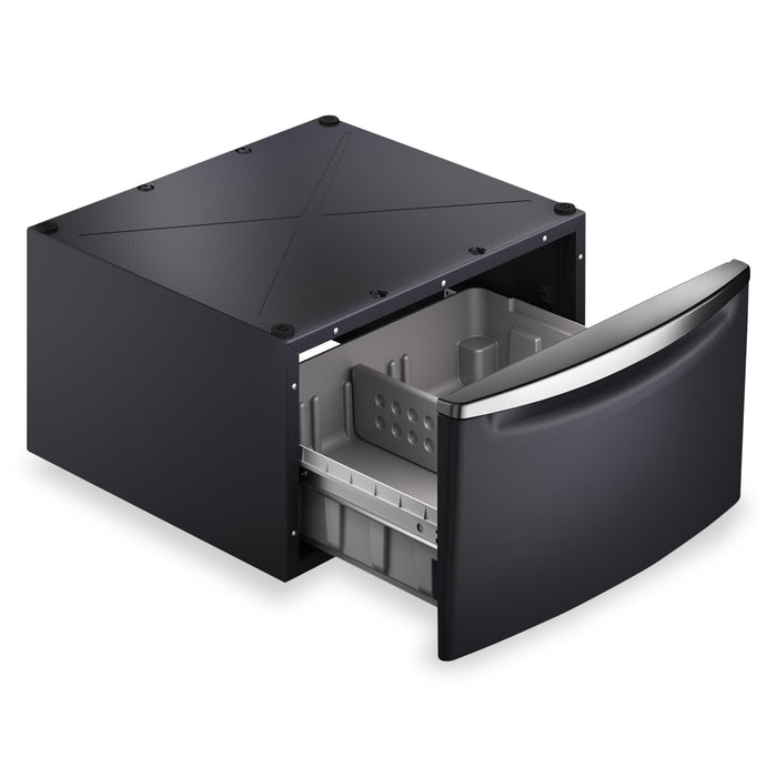 Maytag 15.5\" H Laundry Pedestal w/Storage Drawer - Midnight Steel