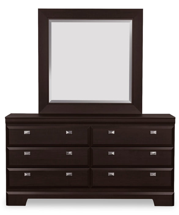 Yorkdale 6-Piece Queen 6 Drawer Storage Bedroom Package - Brown
