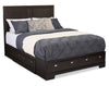 Yorkdale Queen 6 Drawer Storage Bed - Brown