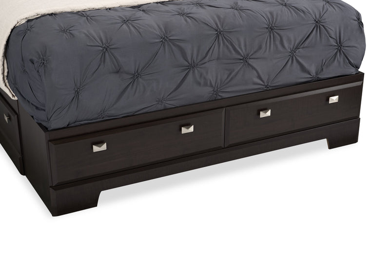 Yorkdale Queen 6 Drawer Storage Bed - Brown