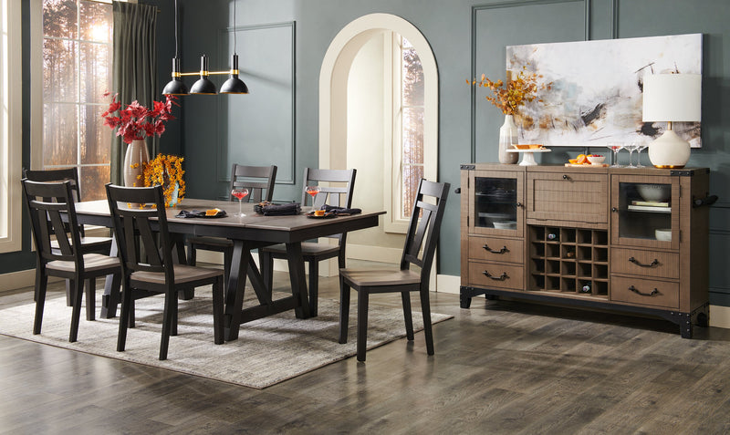 Zao Dining Chair, Wood, Melamine - Brown