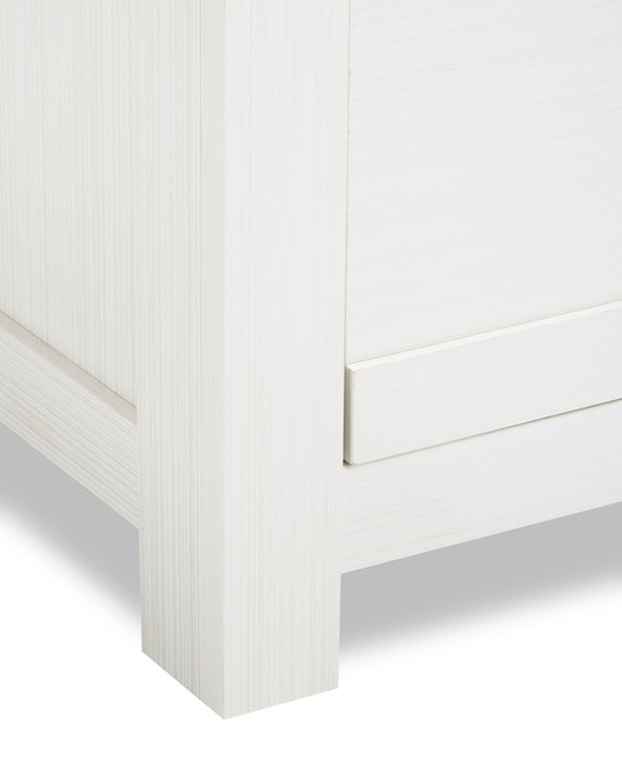 Zoey Bedroom 6-Drawer Dresser, 58.3\"W x 37.1\"H - Two-tone White & Brown