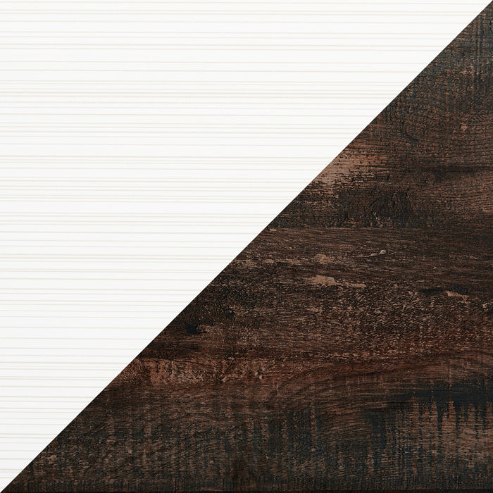 Zoey Bedroom 6-Drawer Dresser, 58.3\"W x 37.1\"H - Two-tone White & Brown