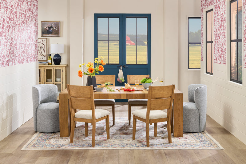 Zola Gliding Dining Chair with Polyester Fabric - Grey