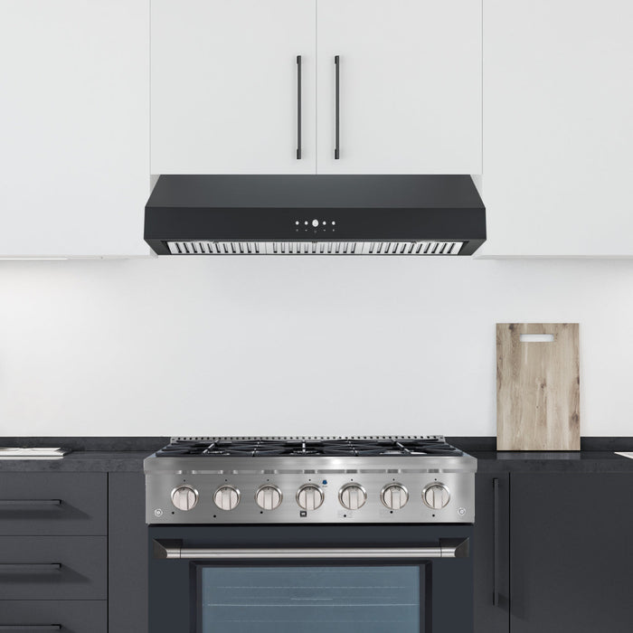 Ancona 36\" Ducted Under Cabinet Range Hood - AN-18043BLK