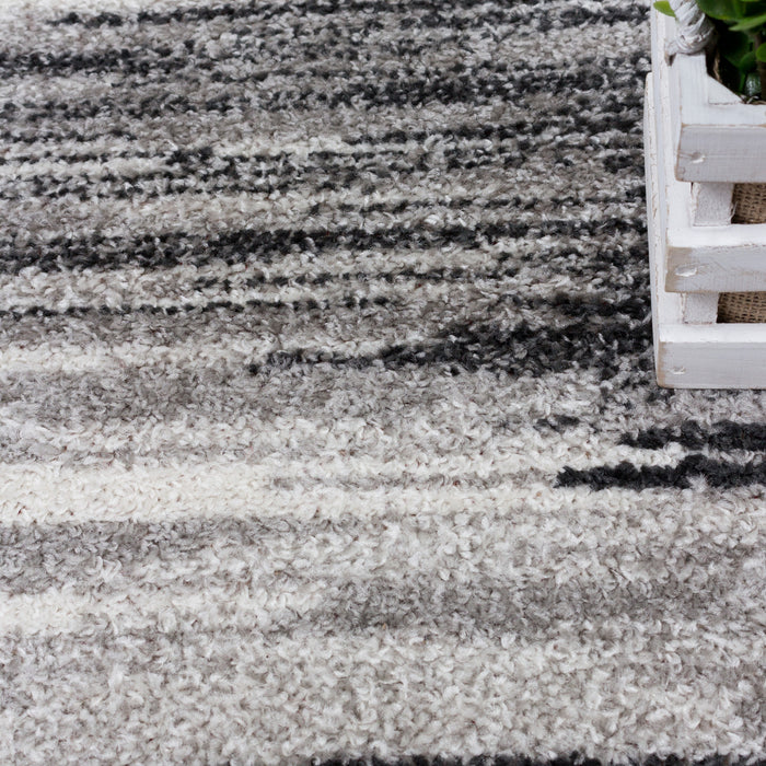 Lav Grey Waves 4x6 Area Rug