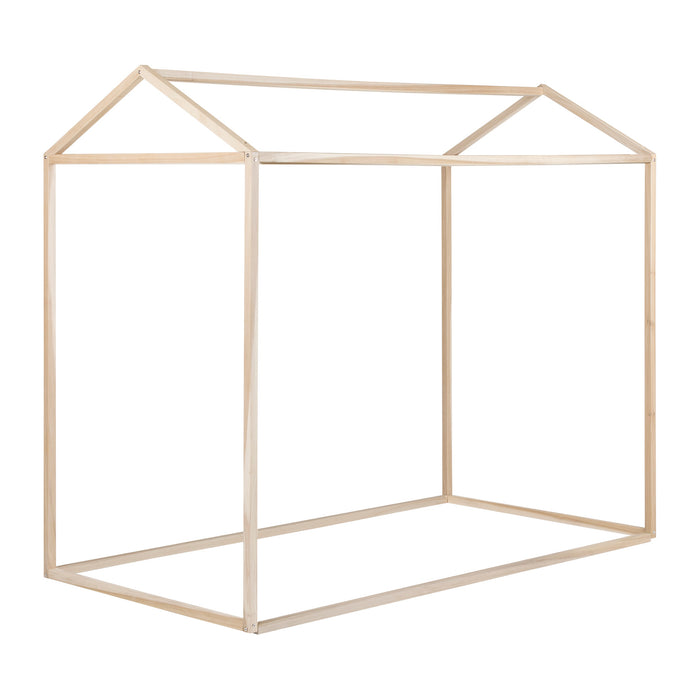 Sweedi Twin House Bed - Natural Wood