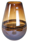 Brown 11\" Glass Vase