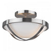Cara Brushed Nickel 2-Light Flush Mount