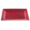 Rect. Serving Tray Smooth Red 8 x 12 - Set of 2