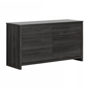 Tao 6-Drawer Dresser - Grey Oak