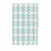 14pc Set Peva S. Curtain 12 Hooks and Bathmat Geo Diamond Shower Curtains