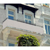 Privacy Balcony Cover Ivory Drapes and Blinds