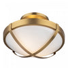 Cara Brushed Brass 2-Light Flush Mount