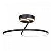 Halo Black Integrated LED Semi-Flush Mount III
