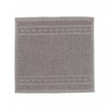 Basketweave Wash Cloth 12 x 12 Light Grey - Set of 6 Towels