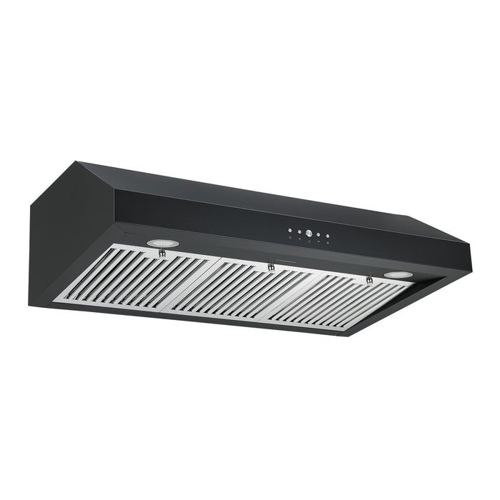 Ancona 36\" Ducted Under Cabinet Range Hood - AN-18043BLK