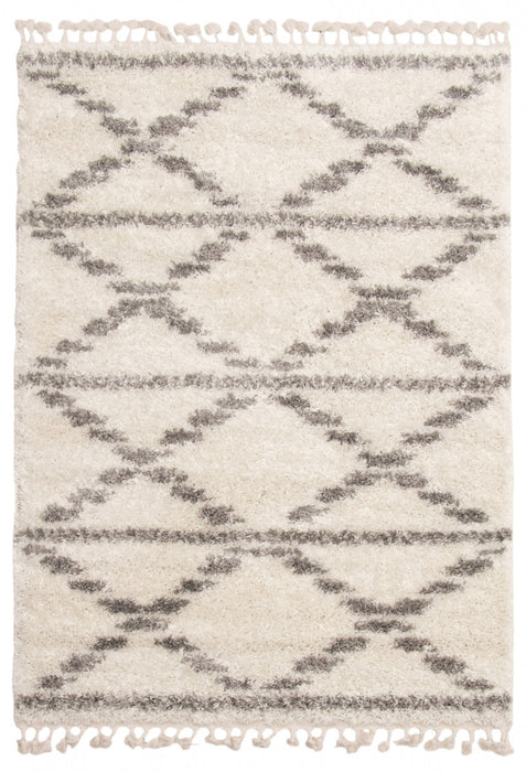 Helma Liv Cream Shag 6'7\" X 9'6\" Area Rug