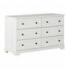 Hazen 6-Drawer Dresser - White Pine