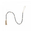 Dual Wood Bead Garland Grey Christmas Ornaments