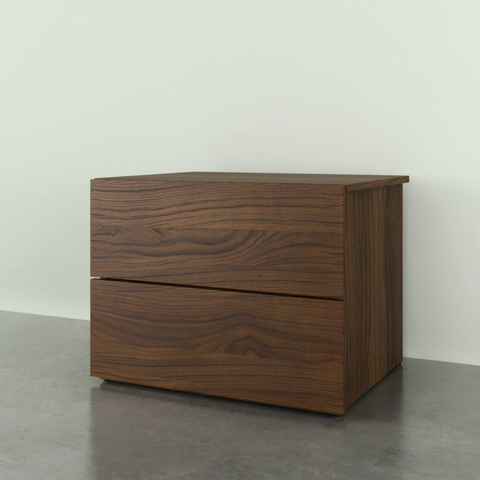 Nordika 2-Drawer Nightstand - Walnut