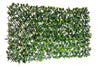 Artificial Willow Expandable Trellis 36\"x 72\" White Rose Leaves