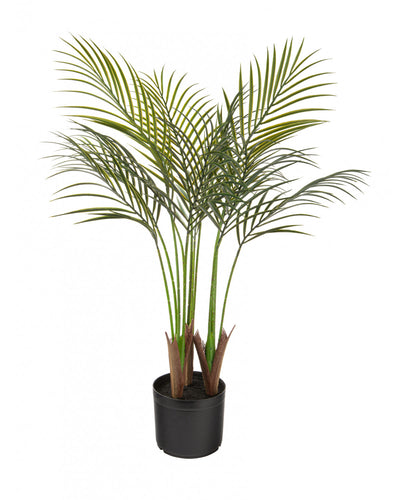 Artificial 35" Areca Palm Indoor & Outdoor In Black Pot