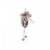 Metal Oblong Shaped Ornament with Tree Silver - Set of 6 Christmas Ornaments
