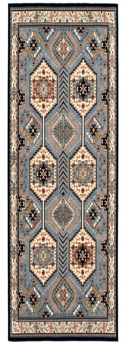 Quincy Aqua Area Rug - 2' 8\" x 10'