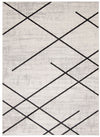 Damali Ivory/Black Machine Washable Area Rug - 3'0\" x 5'0\"