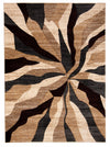 Mayoree Brown, Beige & Black Area Rug - 6'7\" X 9'6\"