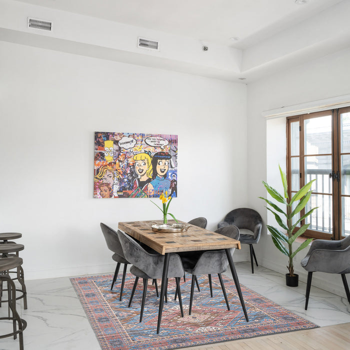 Samia Light Blue Rug 7'10\" X 10'0\" Area Rug