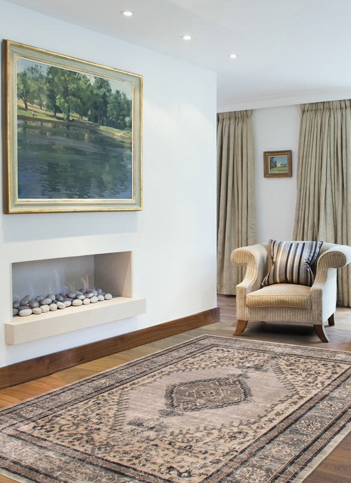 Octavian Bijar Ivory Area Rug - 6'7\" x 9'6\"