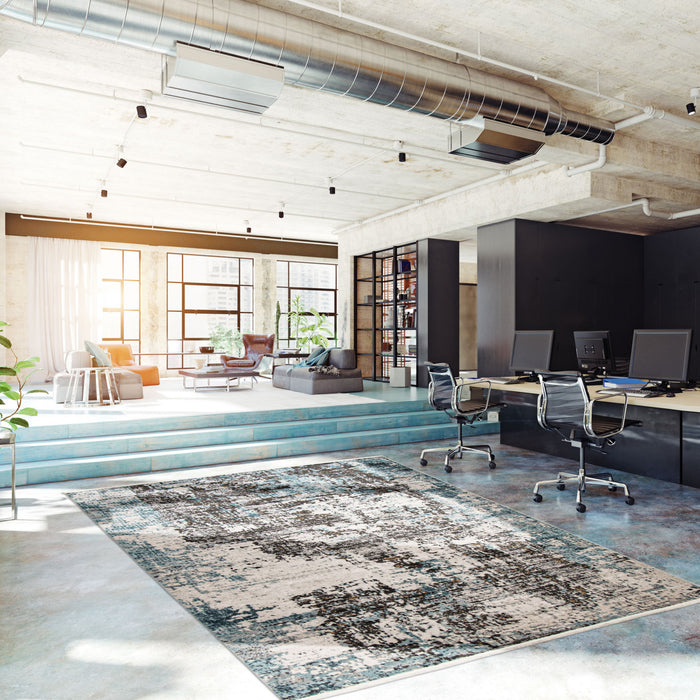 Emmylou Blue Rug 6'7\" X 9'6\" Area Rug