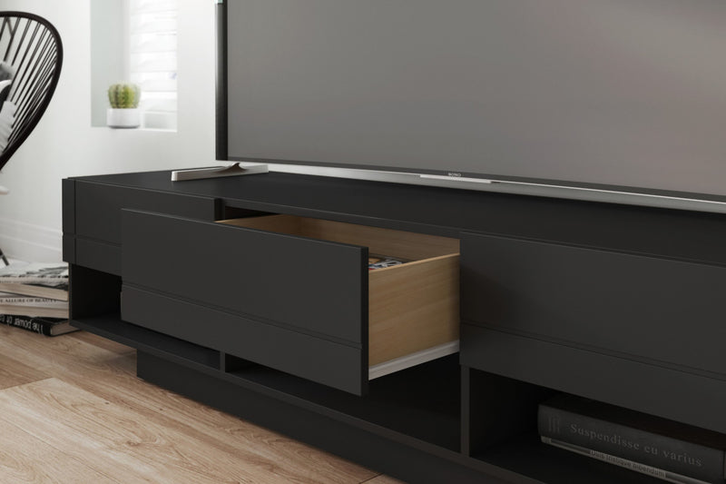 Nordika Stereo 72\" TV Stand - Black