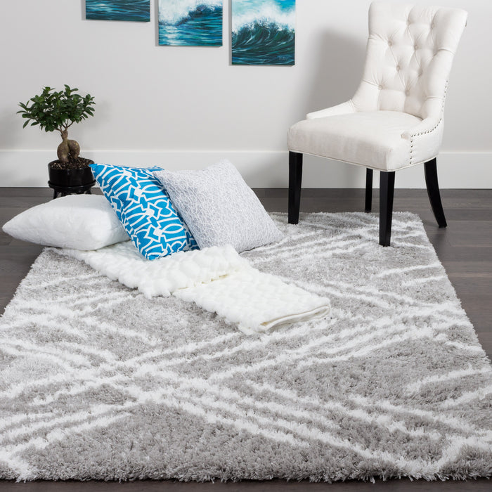 Ker Grey Lines 7x10 Area Rug