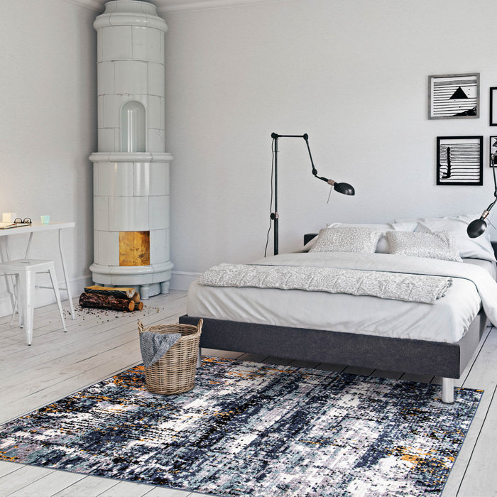 Paloma Marble Blue Area Rug - 8'0\" x 10'0\"