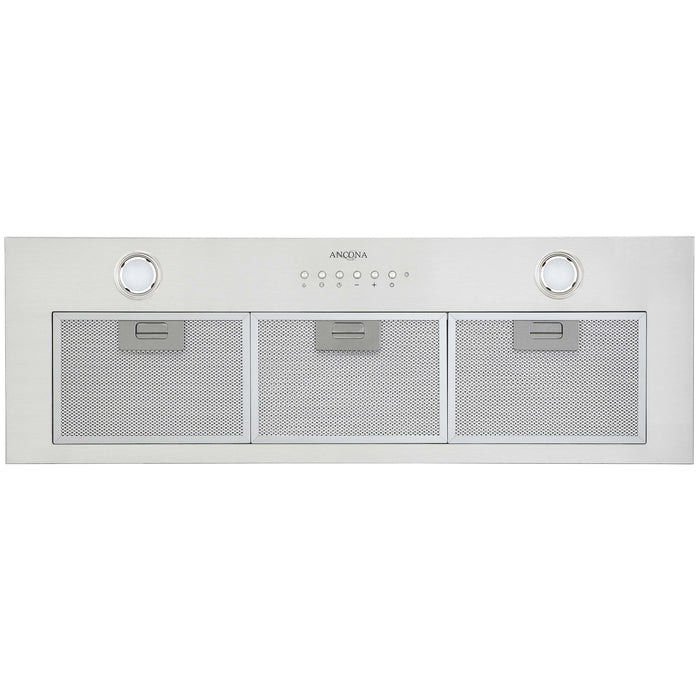 Ancona BNL436 36\" Built-In Ducted Range Hood with Night Light - AN-1317