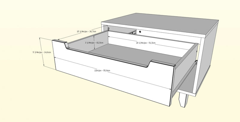 Nordika Nightstand - Walnut