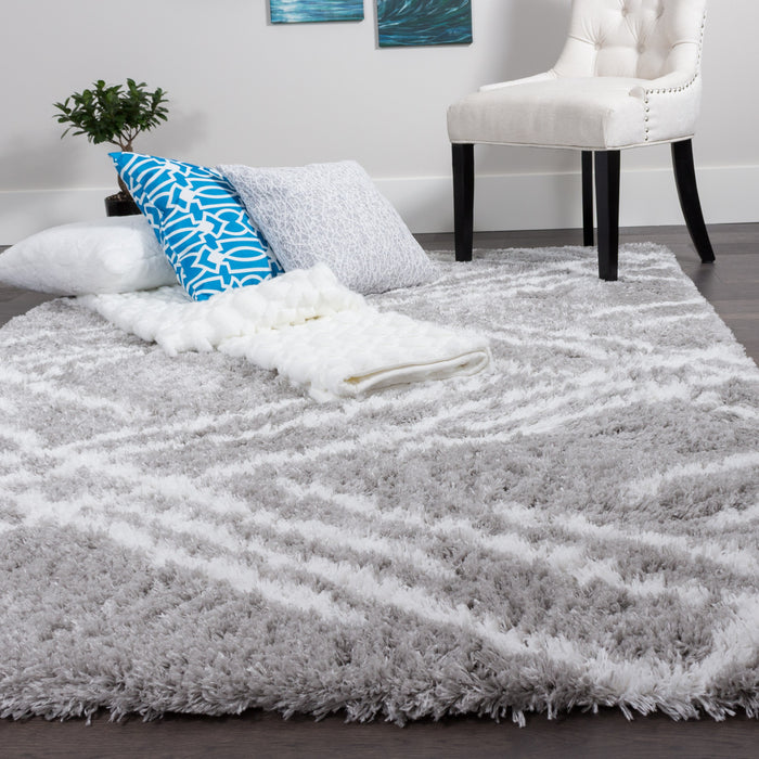Ker Grey Lines 3x5 Area Rug